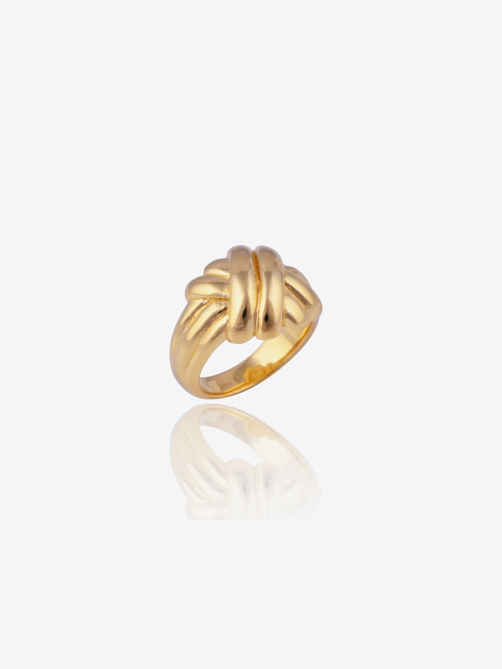 Gold Intertwined Ring