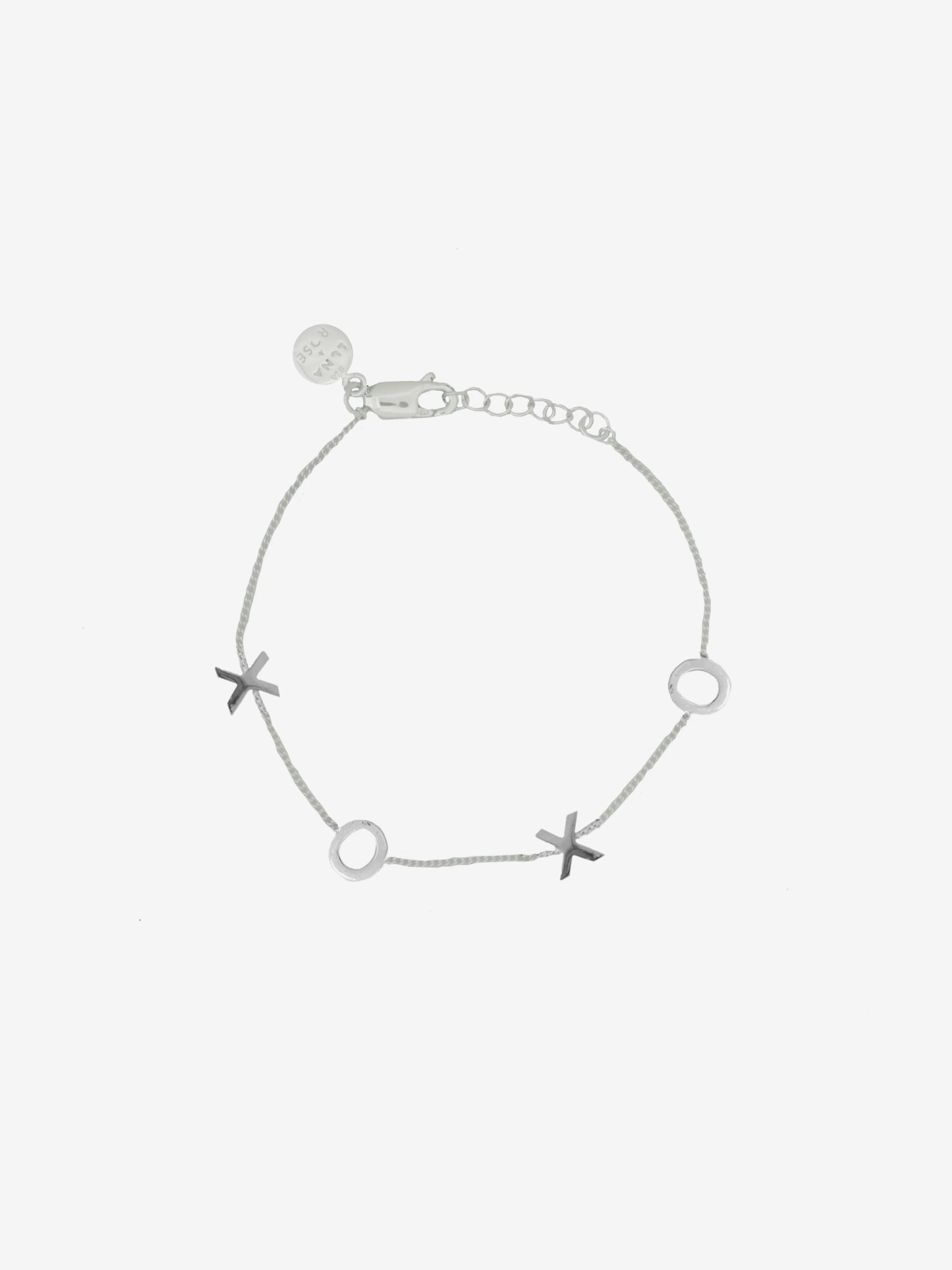 Silver Star Circle Bracelet