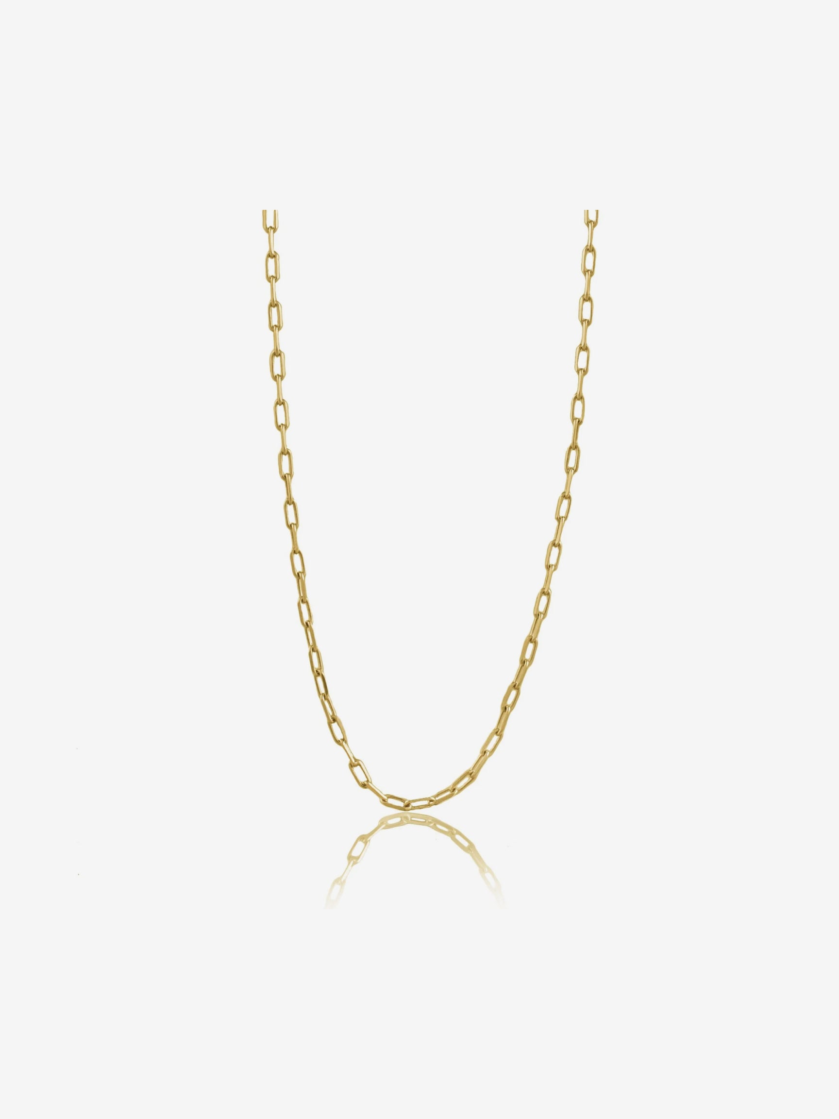 Sleek Golden Link Necklace