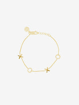Silver Star Circle Bracelet