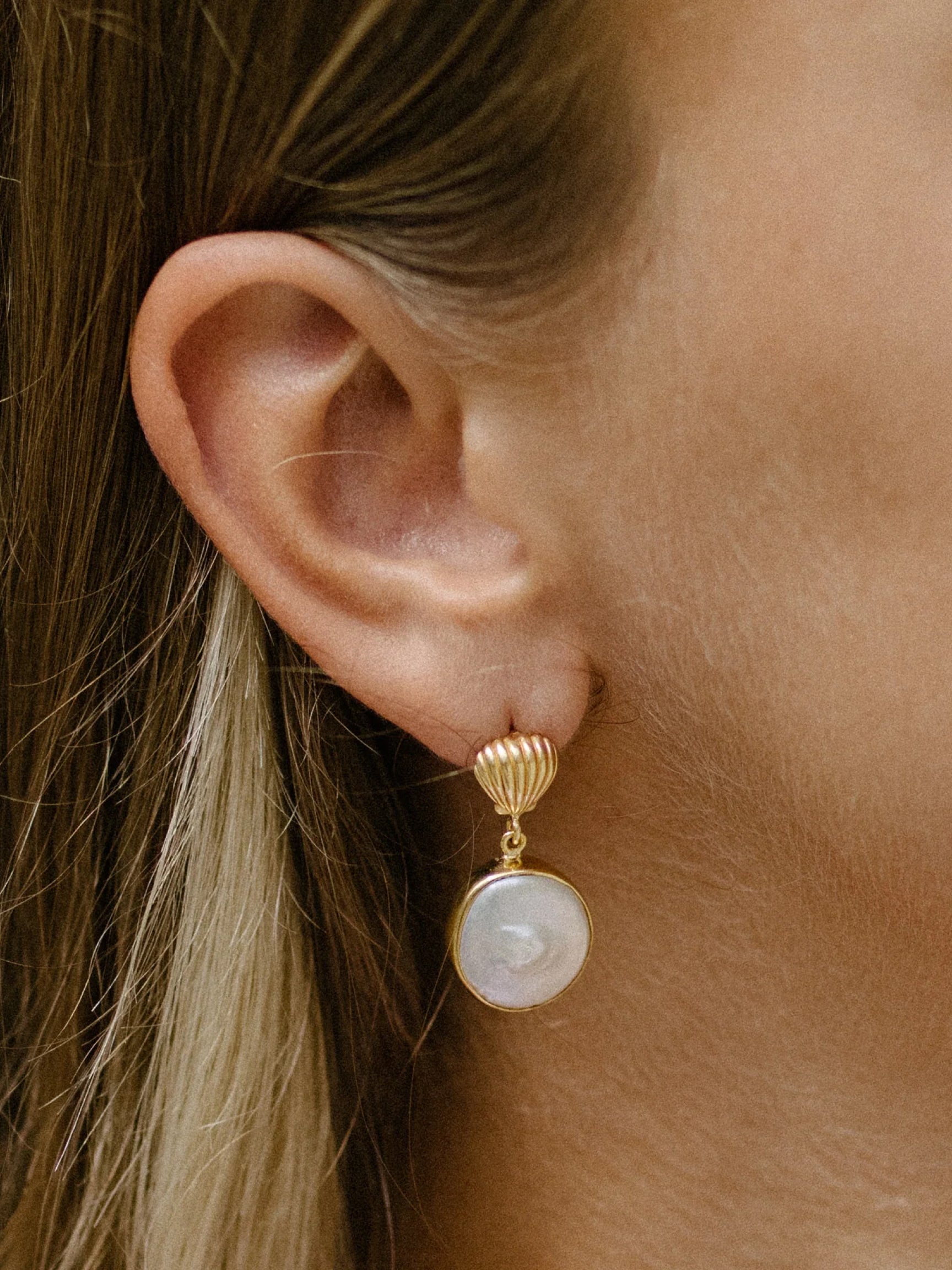 Lunar Glow Drop Earrings